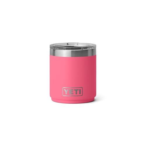 YETI Rambler 10 oz Ceramic Lined Lowball 2.0, Vacuum Insulated with MagSlider Lid, Tropical Pink - image 1