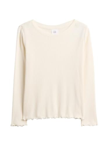 Image of Gap Girls' Long Sleeve Ribbed Tee