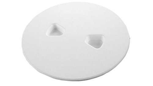T-H Marine DPS-6-2-DP Sure-Seal Screw Out Deck Plate - Polar White, 6"