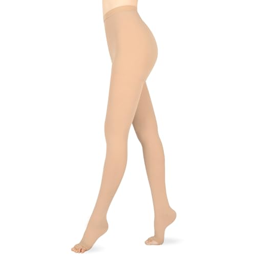 Image of Compression Pantyhose for Women & Men, Medical Graduated Compression Stockings, Compression Tights