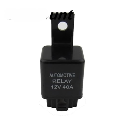 Relais de phare antibrouillard 12V 40A à 4 broches avec support fixe pour auto