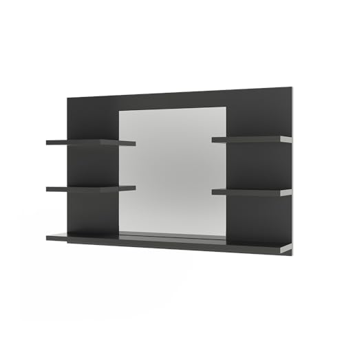 Vicco Badspiegelschrank Anthrazit Wilbur 78x50x14 cm - Badezimmerschrank...