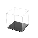 BOKIOESDE 20x20x20cm Boîte Acrylique Vitrine Cube Antipoussière Transparente