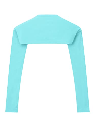 CHICTRY Mens Open Front Crop Top Casual Solid Long Sleeve Cardigan Gym Sports Bolero Shrug Tops4