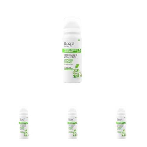 Dicora Urban Fit Spray Limpiador de Manos Aloe Vera 75 ml (Paquete de 4)