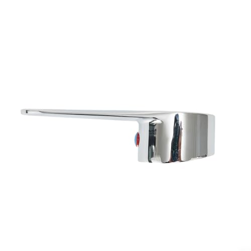 UrbanHui Mango de grifo de bañera de aleación de zinc de alta calidad con tornillos hexagonales y marca de agua fría caliente para válvulas de termostato de ducha (A 35#)