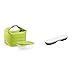Guzzini Set Borsa Termica con Contenitore Salvafreschezza On The Go, Verde Mela, Borsa 22 x 18 x h22 cm & On The Go Posate da Viaggio, Spalvieri & amp; Del Ciotto, 19 x 5.5 x h2 cm, Bianco
