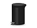 Produktbild Bad mülleimer mit deckel - Kosmetikeimer Schwarz - Badezimmer 5 Liter - Kosmetik FREEDOM FRESH - Treteimer Zylindrisch, Stahl 21 x 26,5 x 28 cm, ALDA - überall