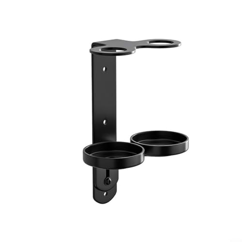 WIIYENA Support de Rangement pour Distributeur de Savon Liquide, Support Mural en Chrome pour Distributeur de Savon à Main, Support pour Bouteille de Gel Douche et Shampooing (2 Trous)