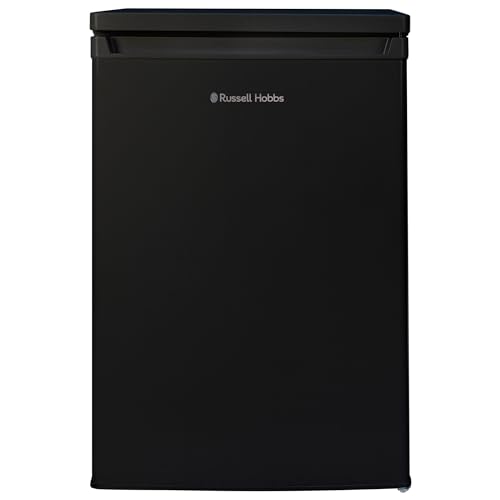 Russell Hobbs Under Counter Larder Fridge 127 Litre with Adjustable Thermostat & Feet 3 Removable Shelves Internal LED Light Reversible Door Black 2 Year Guarantee RH85UCLF552E1B