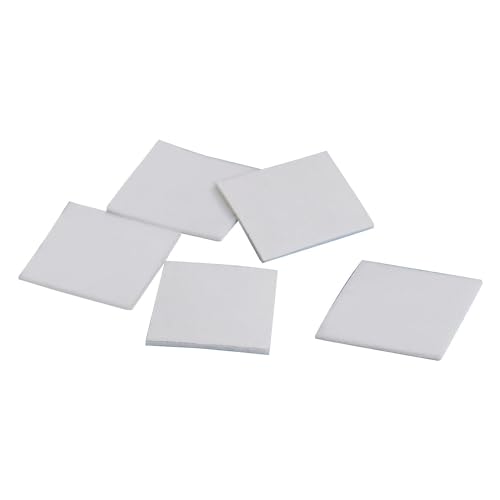 1 x 1 in. 0.0312 in. Thick Polyethylene Double Sided Foam Squares White - Roll of 648