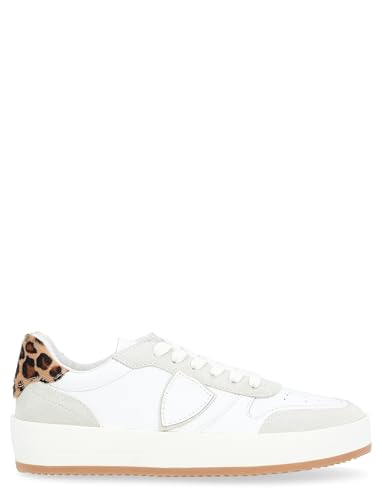  Philippe Model Sneaker Nice Bianca E Animalier, Size: 40