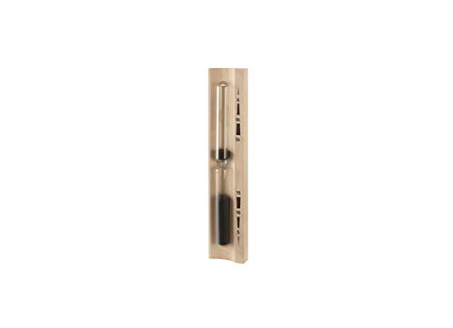 Sablier en bois clair eliga avec sable et impression noire pour maison
