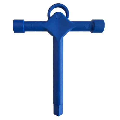 Trade Access Panels Universal Loft Hatch Key. Square Drive T Key Opener Tool, for Gas Box, Drain Tap. Spare Replacement Plastic Budget Lock Tee Key for Cabinet Lock, Utility Key- Blue