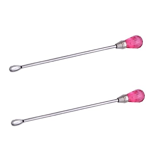 KALLORY 2Pcs Wax Seal Stirring Rods Durable Melting Sticks for Sealing Wax Long Handles for Heat Protection for Crafting Present Wrapping and Envelope Sealing