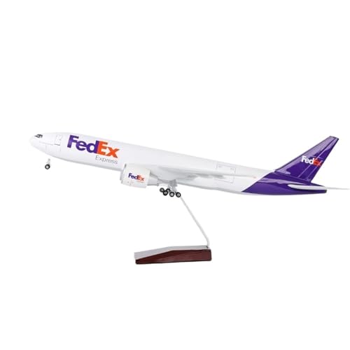 Avión a escala 1:157 Boeing 777 FedEx de fundición a presión con 47 cm para adornos