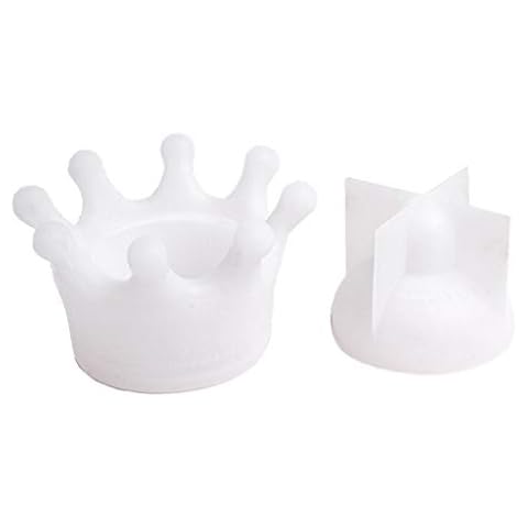 EINCORN Cute Crown Jewelry Storage Box Epoxy Resin Casting Silicone Mold Craft Tools, White Cover