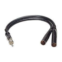 Antenna Y Adapter 1 Plug to 2 Jacks Motorola Type