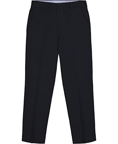 Tommy Hilfiger Boys' Flat-Front Dress Pant, Straight Leg Fit, Zip Fly & Belt Loops, Side & Back Pockets