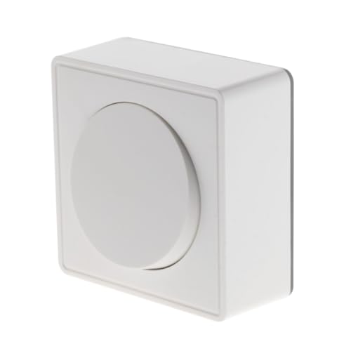 Zenitech - Bouton Poussoir 10A en Saillie Vulco - Installation Facile sans Outils - Idéal pour tous Intérieurs - Fixation Simple par Clips - Blanc