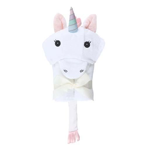 Image of Generic Hooded Bath Towel Unicorn Digo Hooded Towel Baby Bathrobe Baby Gift Boys Girls Towel Bath Celebration Gift Bathrobe Kids Cotton After Bath Towel Newborn, 24 Months, White