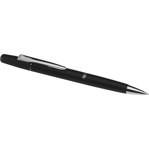 PILOT FriXion Ball LX Erasable, Refillable & Retractable Gel Ink Pen, Fine Point, Black Barrel, Blue Ink, Single Pen (34450)