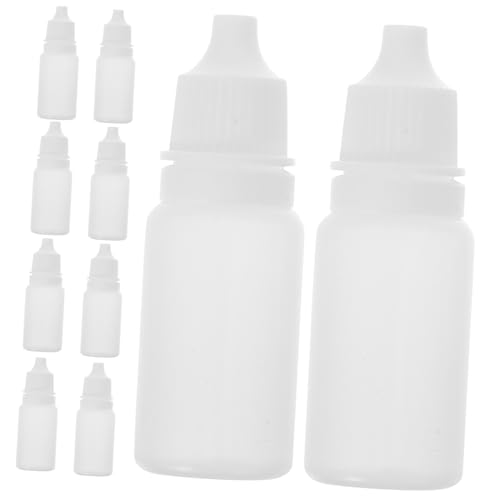KICHOUSE Pack Portable Eye Dropper Bottles Ml Plastic Bottles Squeeze Mechanism for Liquid Medicine and Eye Drops