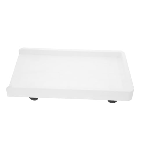 Soporte móvil para CPU con ruedas giratorias y freno, elevador para torre de computadora, ideal para pisos alfombrados, diseño moderno y ventilación mejorada