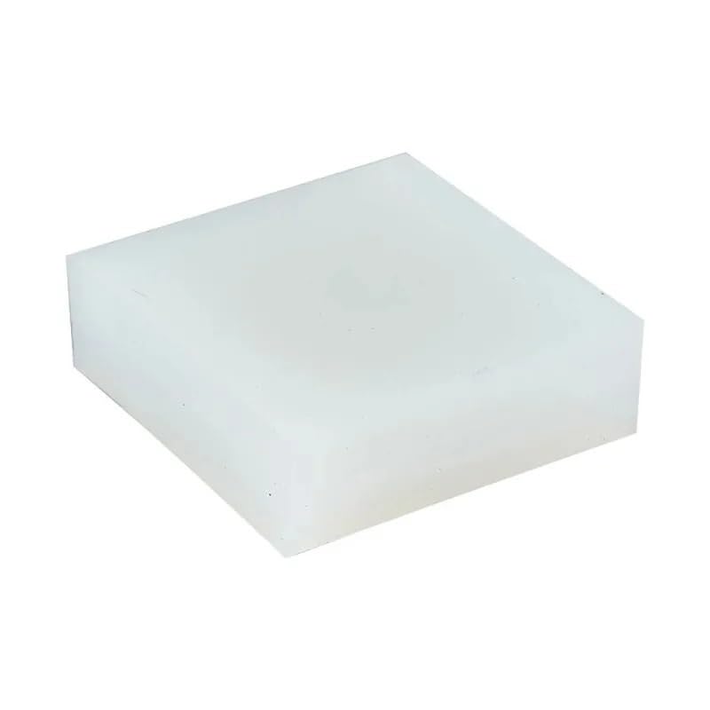 Biały arkusz silikonowej - wszechstronna mata do tworzenia i ochrony (grubość od 1 mm do 50 mm, wiele)(50x50x10mm)