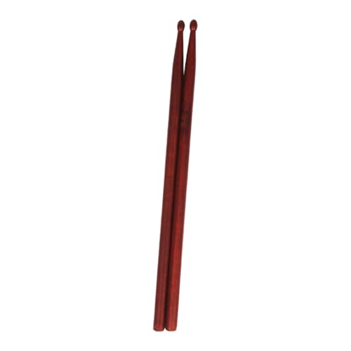 Baquetas de madera Zerodeko para batería, cuerpo redondo y suave, livianas, con mango antideslizante para práctica y actuación