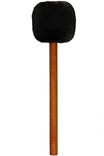 Gong Mallet Beater With Sapele Wood Handle And Soft Fleece Head — Made In Germany — For Meditation, Sound Healing Therapy And Yoga,2-Year Warranty #TOP1