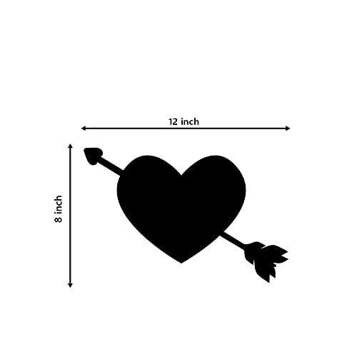 eCraftIndia Heart with Love Arrow Wooden Wall Decor for Living Room Bedroom | Home Wall Decor Items| Wall Art for Home Decor| Valentine Gift for Girlfriend Boyfriend Husband Wife| Valentine Decoration 4 21SL0TjTWaS