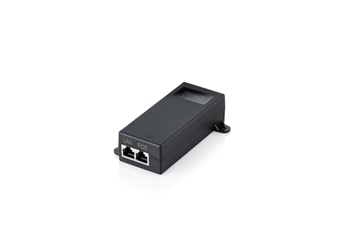 DIGITUS DN-95104-1 – Injecteur Gigabit PoE++ – Puissance de Sortie 60 W – Norme 802.3bt PoE++ – 1 Gbit/s – Entrée et Sortie RJ45 – Portée 100 m – Noir