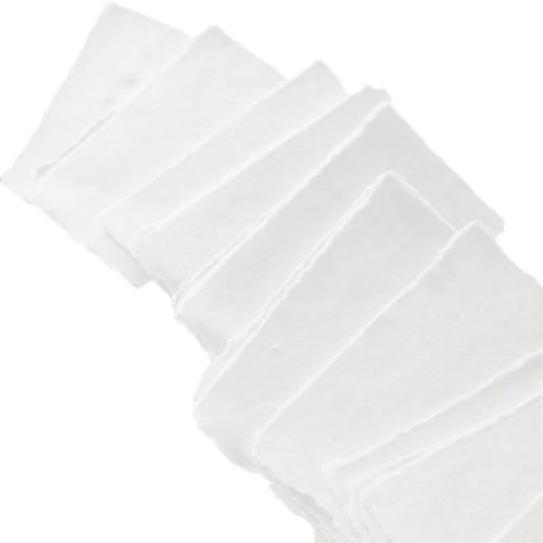 Papier fait main pour mini cartes de vœux et étiquettes cadeaux d'invités lot de 50 feuilles