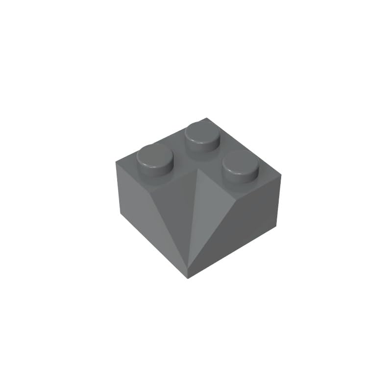 Gobricks 3046 Slope Brick 2x2 45° Sloped Concave Roof Tile 50 Pieces GDS-721 Compatible with Lego Building Blocks Color:Dark Bluish Gray — image 1