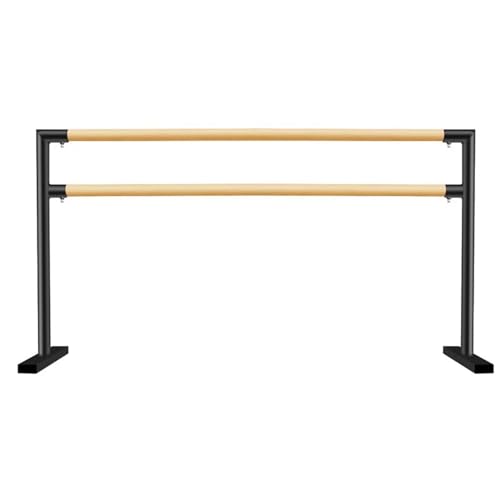 Barre de ballet autoportante double réglable pour entraînement de danse et étirements à la maison