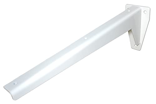 Sunload Regalbodenträger Schwerlastträger L-Profil Konsole Stahl verzinkt pulverbeschichtet (380mm weiß)