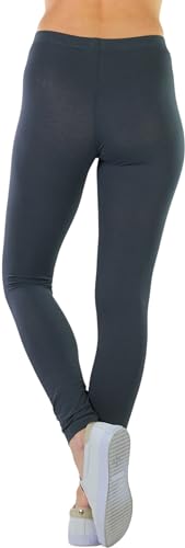 Image of ToBeInStyle Women's Skinny Fit Cotton Full Length Leggings Tights - Regular and Plus Sizes
