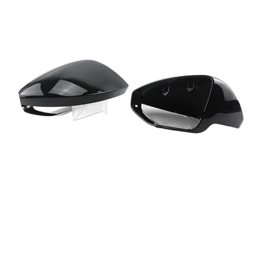 A6 S6に適合する RS6 C8 A7 S7に適合する RS7 A8に適合する 左ハンドル カーボンファイバー製 車のリアビュー バックミラーハウジングカバ(LHD-Black)