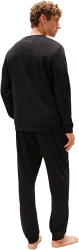 Tommy Hilfiger Uomo Felpa Track Top Con Scollo Rotondo, Nero (Black), Xl - 2