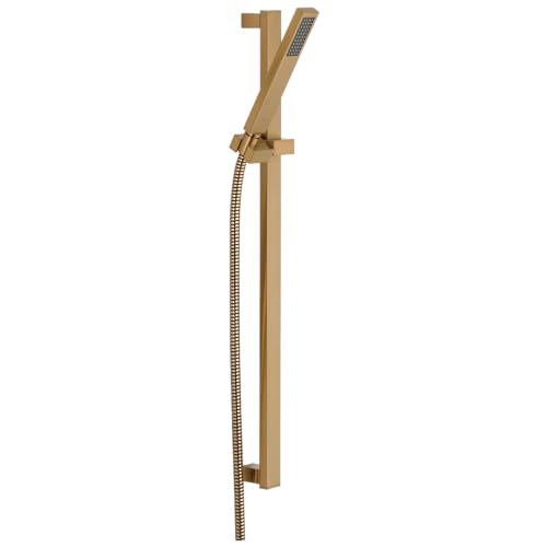 Delta Faucet Vero Single-Spray Touch-Clean Wall-Mount Slide Bar Hand Held Shower with Hose, Champagne Bronze 57530-CZ by DELTA - Used condition - US$191.23