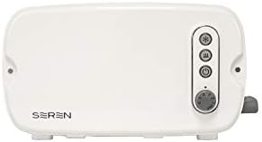 BergHOFF Seren Side Loading Toaster with Cool Touch Exterior and Removable Crumb Tray, White, Without Serving Tray