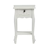  Netfurniture Anton Table de nuit 1 tiroir Blanc