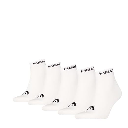 HEAD All Sports Quarter (paquete de 5), blanco, 3-5