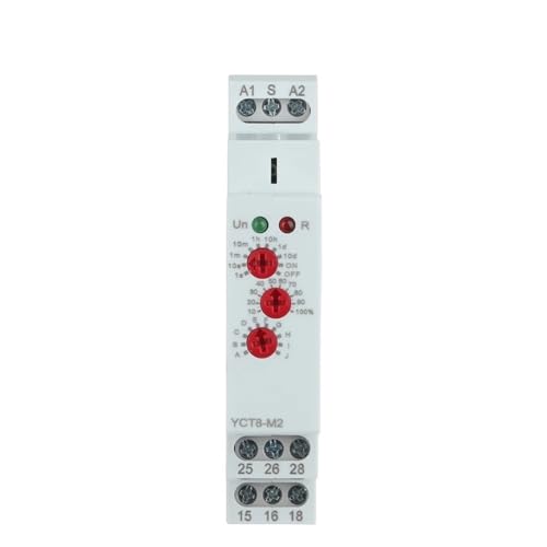 Relais temporisé AC 230V 16A programmable YCT8-M2 pour programmation tableau électrique - 2