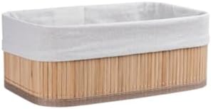 Collection 3 Adet Bambu Sepet Seti Banyo, Mutfak, Oda Organizeri Çamaşır Havlu Oyuncak Düzenleyici Saklama, Bambu - Görsel 2