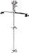 Power Mixer Pneumatic Agitator Clamp-On Drum Agitator Industrial-Grade Pneumatic Shaker Paint Stirring Tool，55 Gallon Pneumatic Paint Mixer, 3/4 Air Agitator with Stand, 50–1200 Barrel Tank