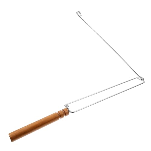 KITANDOVE Rieles Ergonómicos para Asar Alitas de Pollo Rieles para Asar Alitas de Picnic Tenedor para Barbacoa con Alitas de Pollo Herramienta para Asar con Riel para Alitas de Acero Inoxidable