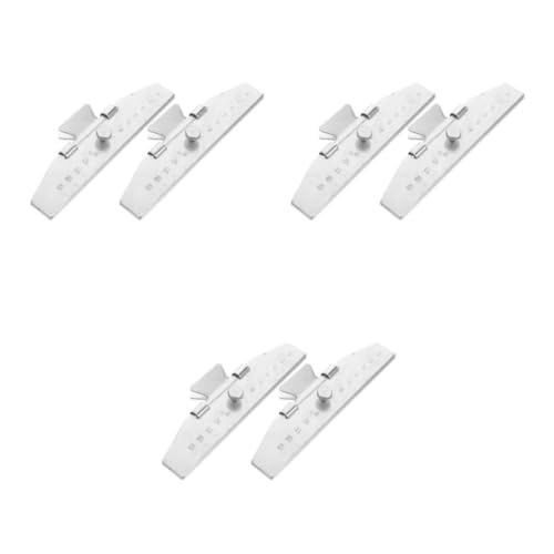 6-Piece Adjustable Arrow Fletching Jig Tool with Scale