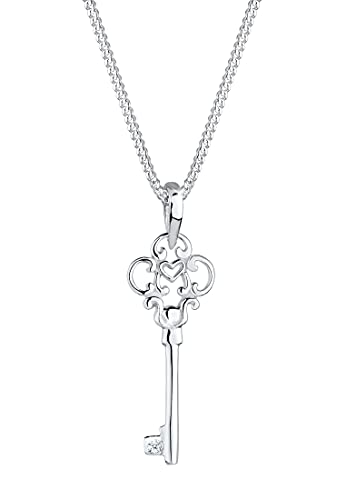 DIAMORE Halskette Damen Schlüssel Diamant (0.02 ct.) in 925 Sterling Silber Cover